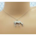 Vintage 925 Sterling Silver Large Horse Charm P...