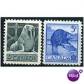 Canada 1954 SG472-3 4c Walrus & 5c Beaver Unmtd...