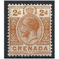 Grenada 1913 SG93 2d Orange Mounted Mint .. .