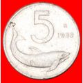 DOLPHIN: ITALY ★ 5 LIRA 1952R!!! LOW START ★ NO...