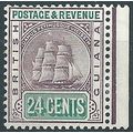 British Guiana 1906 SG246 24c Dull Purple & Gre...