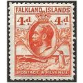 Falkland Islands 1929 SG120 4d Orange Mounted M...