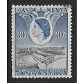KENYA UGANDA TANGANYIKA 1954 OWEN FALLS DAM 30c...