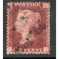Sg43 1d red plate 162 FINE USED " C I " (reds)