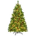 4.5 Feet Pre-lit Hinged Christmas Tree with 300...