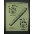 1959 Macanudo and Punch Cigars Ad - Jamaica's and Havana's Best Cigars