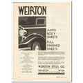 WEIRTON STEEL COMPANY 1931 full finished auto b...