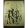 1966 Moss Bros Fashion Advertisement - cartoon by Anton