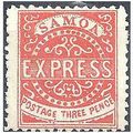 Samoa 1879 SG16 3d Vermillion Mounted Mint Forgery