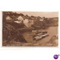cornwall postcard coverack harbour unposted judges