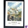 Advertising DGR 69 ESSEX LNER Art Postcard by D...