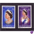 GUERNSEY 1977 SILVER JUBILEE SG 149/150 SET 2 V...
