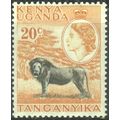 KUT - 1954 - SG170 - 20c black/orange - Lion - ...