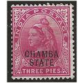 Chamba (ICS) 1900 SG22 3 Pies Carmine Mounted M...