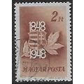 Mi 1008: 2 Ft. carmine-brown Centenary of the 1...