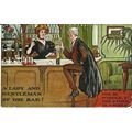 Comic "A LADY AND GENTLEMAN OF THE BAR" Postcar...