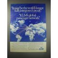 1990 KLM Airline Ad - It may be the world's largest fully integrated circuit.