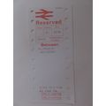 BR Plymouth-Westbury Reserved Seat Ticket