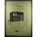 1949 Du Mont Bradford Television Ad - Life-size...