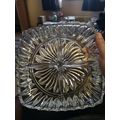Segmented Cut Glass Serving Dish