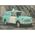 Police Minivan - Golden Era Postcard