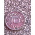 Umlaufmünze Schweden 10 Öre 1990
