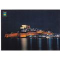 Peniscola at Night Spain Postcard unused VGC