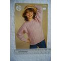 Vintage: Sirdar 4496 sweater, DK, 24-32 inch, 6...