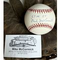 Mike McCormick Signed Autographed Official Majo...