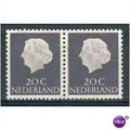 Netherlands stamps 1953 - SG 778 - Queen Juliana 20c purple x 2 MNH