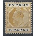 Cyprus 1908 SG60 5 paras Bistre & Black Mounted...