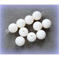 10 no. White Round 10 mm Beads Crafts Jewellery...