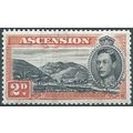 Ascension Island 1944 SG41a 2d Black & Red-Oran...