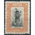 Papua 1932 SG130 1/2d Black & Orange (slight th...