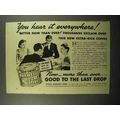 1940 Maxwell House Coffee Ad - You Hear It Ever...