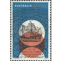 AUSTRALIA, SHIP, Dirk Hartog's landing in Australia, blue 1966, 4c, #3