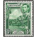 Grenada 1943 SG153a 1/2d Blue-Green Mounted Min...