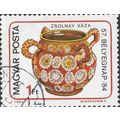 HUNGARY, Zsolnay porcelain, orange 1984, 1Ft