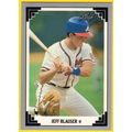 1991 Leaf Atlanta Braves Baseball Card #115 Jef...