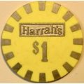 Harrahs. $1 Casino Chip. Reno, NV. X78.