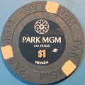 Park MGM. $1 Casino Chip. Las Vegas, NV. Y26.