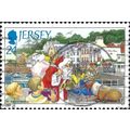 JERSEY, CHRISTMAS, Father Christmas at St. Aubi...