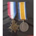 WORLD WAR ONE 1914-15 Star & BRITISH WAR MEDAL ...