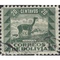 BOLIVIA, MAMMAL, Llama, green-grey 1939, 20c