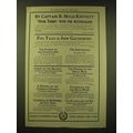 1918 Charles Scribner's Sons Ad - Over There wi...