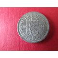 1955 QUEEN ELIZABETH II ENGLISH SHIELD ONE SHIL...