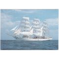 Postcard “Dar Mlodziezy” Polish sailing trainin...