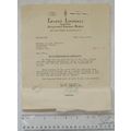 1954 letter Ernest Lindsell, insurance broker, ...