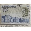 Antigua 1969 5c Ultramarine & Yellow-olive Used...