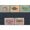 Fish: 5 Values - Mozambique 1951 - FH - MiNr 38...